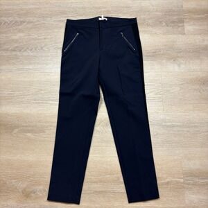 Rebecca Taylor Side Panel Tapered Leg Pants Women's 10 Color Navy, Black